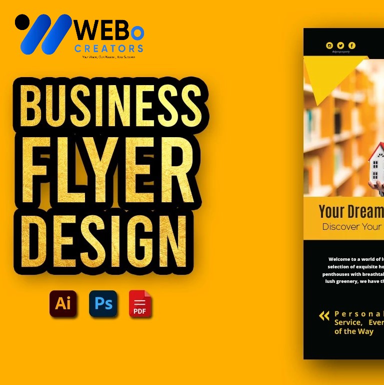 Creative Flyer Design for Moving Company in Bangkok | Flyer for Removals Services