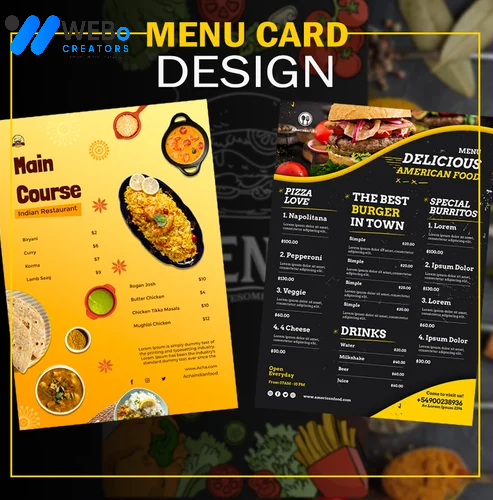 Restaurant digital menu board Bangkok menu printing services online food menu design 2026